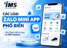 Các loại Zalo Mini App phổ biến nhất hiện nay được phát triển tại IMS Solution